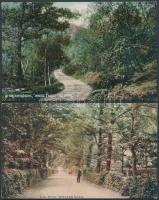 2 db régi, jó állapotban lévő lap Nagy Britannia területéről, Spencer road (Egyesült Királyság) és Trossachs (Skócia)