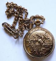 Corvair Antimagnetic modern svájci mechanikus zsebóra lánccal / Modern Swiss pocket watch on chain