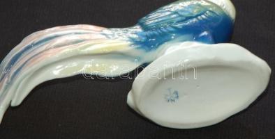Festett sorszámozott jelzett ENS Volkstedt-Rudolstadt német porcelán madár figura /
Numbered german ...