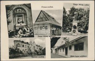 Rimaszombat, children asylum, the birth houses of Tompa Mihály and Blaha Lujza (fl)