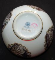 Vallási motívummal díszített és szolidan aranyozott jelzett Hollóházi porcelán bonbonier /
Hollóházi...