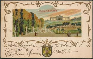 Vienna, Schönbrunn litho, Emb.
