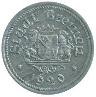 Német Birodalom - Weimari Köztársaság / Bréma 1920. 50pf "Not-Geld / Stadt Bremen" szükség...