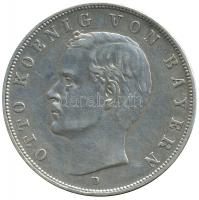 Német Államok / Bajorország 1909D 3M Ag "Bajor Ottó" (16.66g) T:1-,2 / 
German States / Ba...