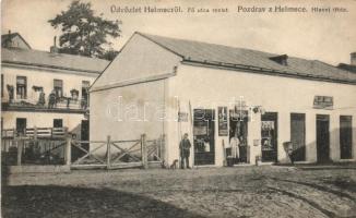 Királyhelmec the shops of Menyhért Braun and Ignác Pollák (fl)
