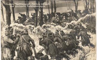 Masch.gewehr-Abt. gegen fr. Radfahrerkomp.
