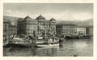 Fiume Szapáry quay steamship