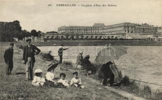 Versailles pond, fishermen