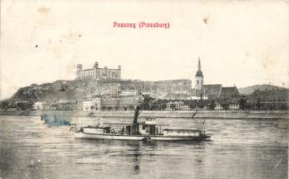 Pozsony castle, steamship (EK)