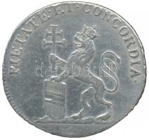 Habsburg Birodalom / Prága 1791 szeptember 6. II. Lipót prágai koronázási Ag zseton (20mm/2.18g) T:2...
