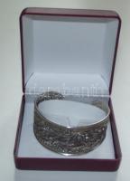 Gyönyörű szecessziós ezüst (Ag) karreif / Silver bracelet d:7cm 34,9gr