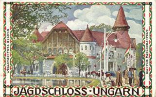 Hungarian hunting castle, Hunting Expo Vienna 1910 s: Kalmsteiner (EB)