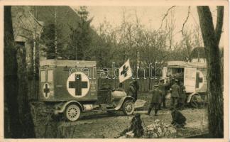 Military WWI Red Cross waggon
