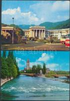 119 db modern, külföldi városképes lap, köztük 15 db díjjegyes, többségük postatiszta