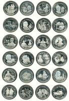 Cook-szigetek 1989-1993. "Amerika felfedezésének 500. évfordulója" alkalmából kiadott ezüs...