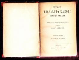 Kisfaludy Károly minden munkái IV. Pest 1872 Heckenast. félvászon kötésben