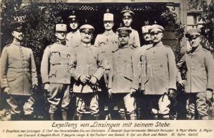 von Linsingen mit Stabe