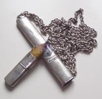 Ceruza ezüst (Ag) tokkal láncon Gorizia város címerét ábrázoló tűzzománc díszítéssel /
Pen in silver...