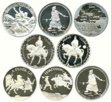 Lapis András (1942-) / Szabó Géza (1939-) 1995. "Feszty-Körkép ezüst éremsor" 8 darabos em...