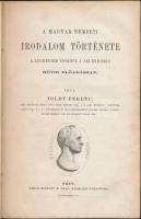 Toldy Ferenc: A magyar nemzeti irodalom története... Pest, 1865. Emich. Későbbi félvászon kötésben
