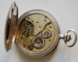 cca 1900 Különlegesen vékony, duplafedelű, ezüst (Ag) Seeland zsebóra svájci 800-as tisztaságjelzéss...