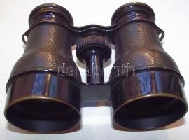 cca 1900 G. Wanke Nachfolger osztrák távcső eredeti bőrtokjában, hibátlan állapotban /
Vintage Austr...