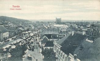 Torda main square, church under construction