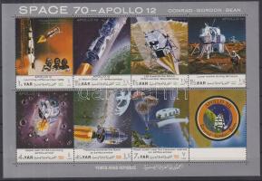 Apollo 12 (I) minisheet, Apollo 12 (I.) kisív, Apollo 12 (I) Kleinbogen