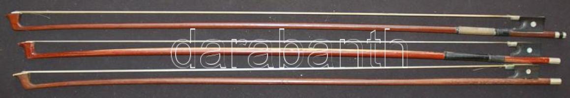 3db hegedűvonó kétféle méretben / 3 fiddlesticks in different size 2x72cm and 74cm