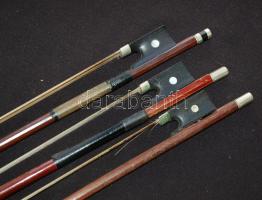 3db hegedűvonó kétféle méretben /
3 fiddlesticks in different size 2x72cm and 74cm