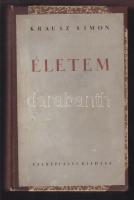 Krausz Simon: Életem. Bp., 1937. Cserépfalvi. félvászon kötés az eredeti papírboritóval