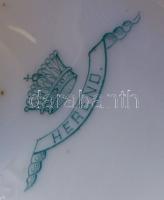 ~1890 Csodálatos, sorszámozott, kézzel festett és aranyozott, Bouquet de Saxe-mintás, áttört, jelzet...