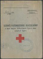 1944 Vöröskeresztes személyigazolvány fényképpel