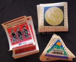 Több száz darab 3 féle bőröndcímke: Révcsárda Szántód, Kiscelli Múzeum, Csillaghegy Strandszálló