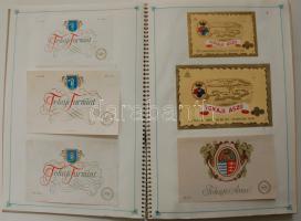 398 darabos borcímke gyűjtemény füzetben feldolgozva