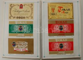 398 darabos borcímke gyűjtemény füzetben feldolgozva