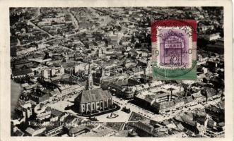 Kolozsvár vissza So.Stpl (nemzetiszín szalaggal átfűzve, bélyeggel, lepecsételve)