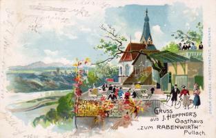 Pullach Gasthaus C Litho