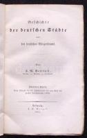 F. W. Barthold: Geschichte der deutschen Städte und des deutschen Bürgerthums. Lepizig 1851. Weigel....