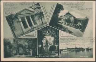 Balatonfüred Blaha Lujza nyaralója, Ipoly udvar és Kisfaludy szobor, K.A.N.SZ. üdülő