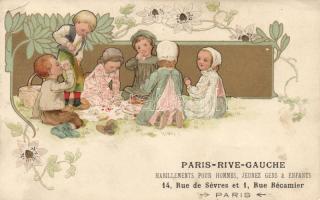 Paris Rive Gauche, clothing, children litho (EK)