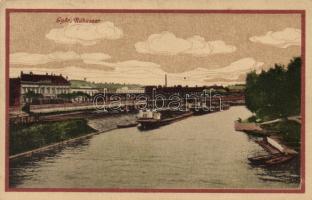 Győr, Rábaszer, teherhajók