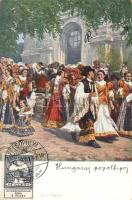 Hungarian folklore, after mass, s: Ferenczy J.