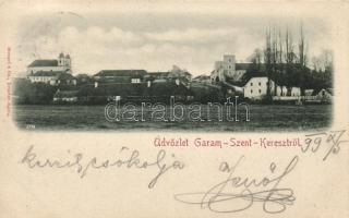 1899 Garamszentkereszt with episcopal palace