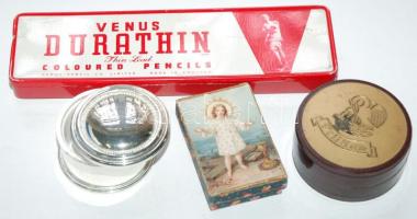 4db különféle régi dobozka / Various little vintage boxes