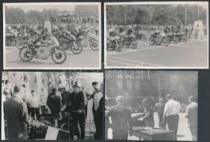 1920-1960 13db motor- és autóverseny témájú fotó / Photos of motorcycle and car races