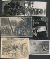 1920-1960 13db motor- és autóverseny témájú fotó /
Photos of motorcycle and car races