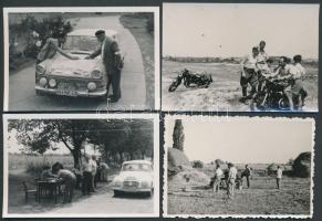 1920-1960 13db motor- és autóverseny témájú fotó /
Photos of motorcycle and car races