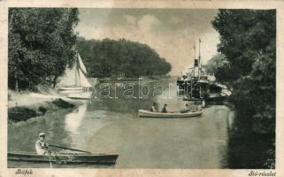 Siófok gőzhajó, vitorlás, csónak, Divald (wet damage)