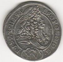 1696. I.Lipót XV.Kr ÉH 1064.c ezüst T:2/3+ R!